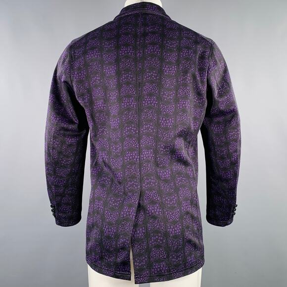 NEEDLES Size XS Black Purple Butterfly Polyester Oversized Jacket - Picture 4 of 6